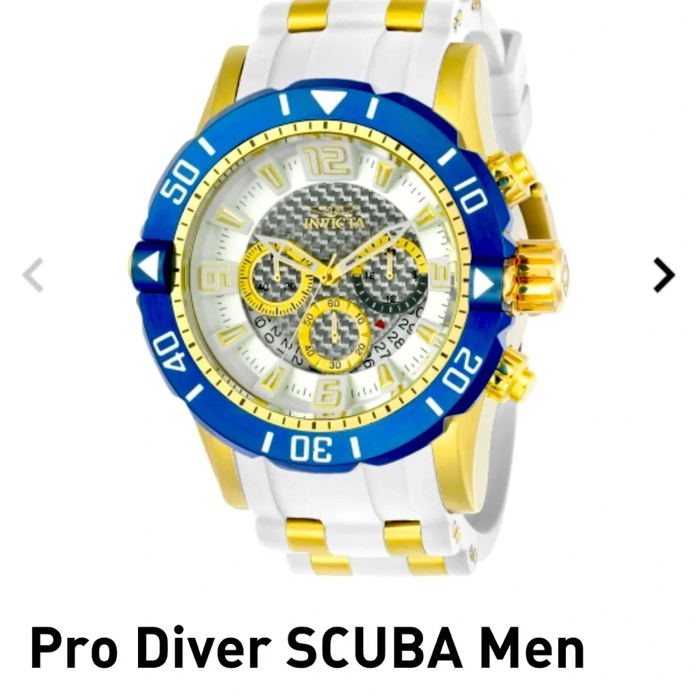 Mens Invicta Pro Diver 50mm silicone band - Picture 1 of 4